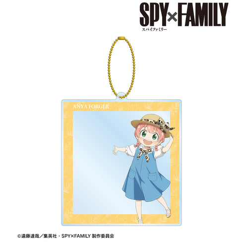 『SPY×FAMILY』東武動物公園コラボ 描き下ろしイラスト アーニャ‧フォージャー アニマル柄ver. フォトフレーム風BIGアクリルキーホルダー